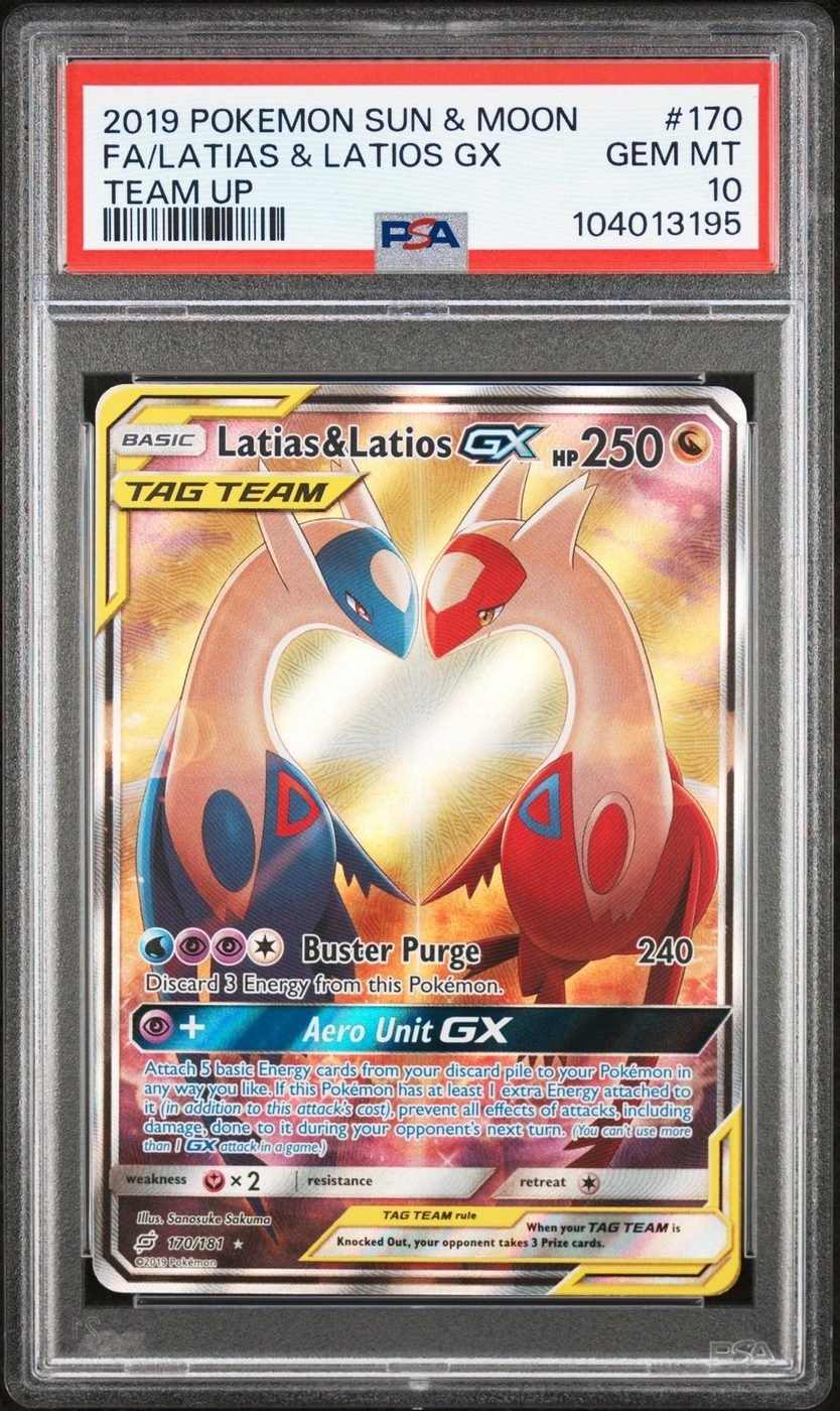 2019 Team Up Latios & Latias GX Alt Art #170 PSA 10