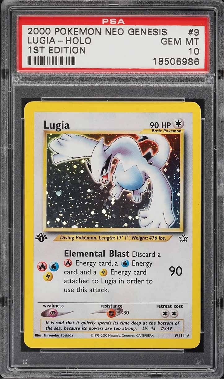 2000 Neo Genesis 1st Edition Lugia Holo #9 PSA 10